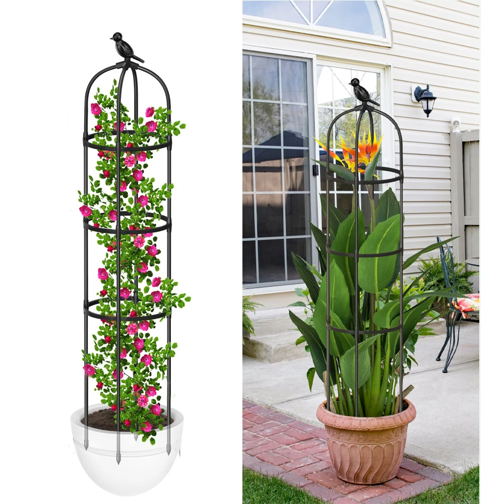 High Quality Garden Trellis Easy To Assemble Plant Climbing Frame Vine Plants Support Outdoor Indoor Gardening Decorations