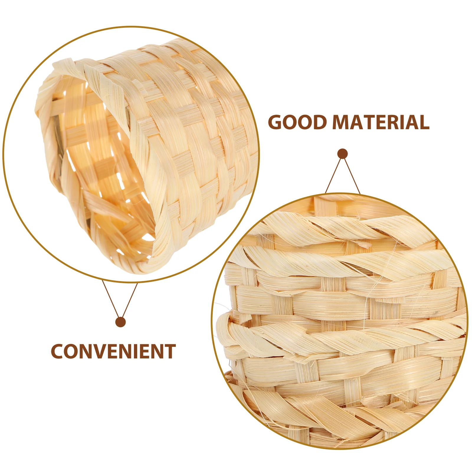 4 шт. тканая корзина для хранения плетеная мини-подарка пикника настольный