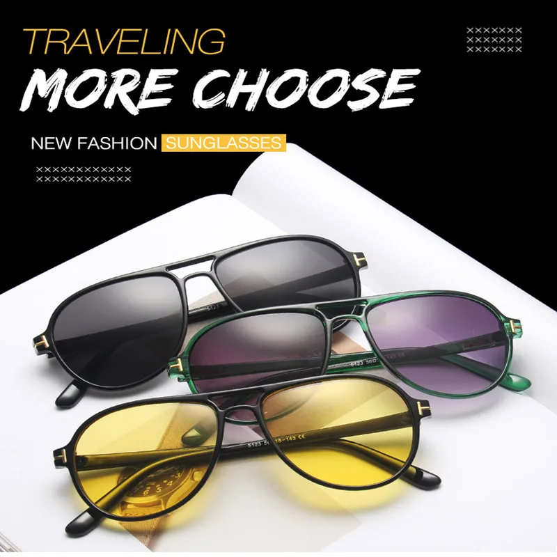 

2022 New Polarized Optical Magnetic Sunglasses Men High Quality Driving Round Frame Eyewear Goggles UV400 Fishing Rider Glasses