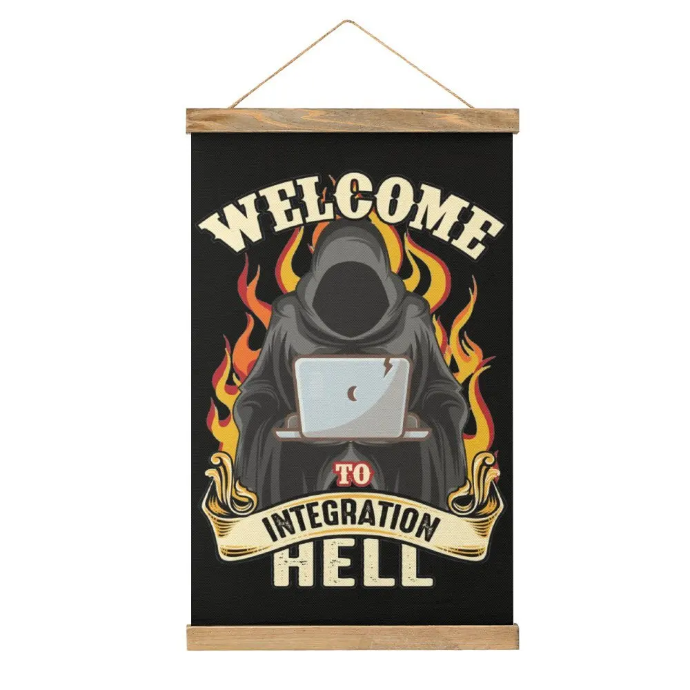 

Повседневная графическая картина Добро пожаловать Hell 2 Холст Висячие картины Висячие забавные Новые ресторан Украшение в виде рисунка