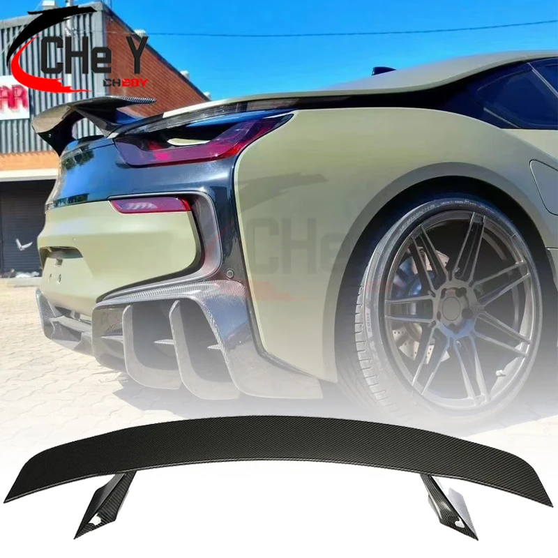 Задний спойлер для BMW i8 Coupe 2014 15 16 17 18 2019 из углеродного волокна