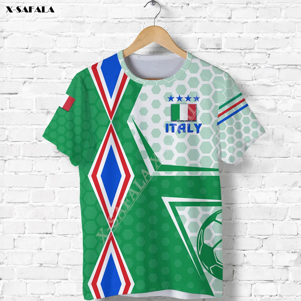 

Custom Italy Six Union Leagues Rugby Sport 3D Print T-Shirts Tops Tees Short Sleeve Casual Milk Fibe High End Quick Dry