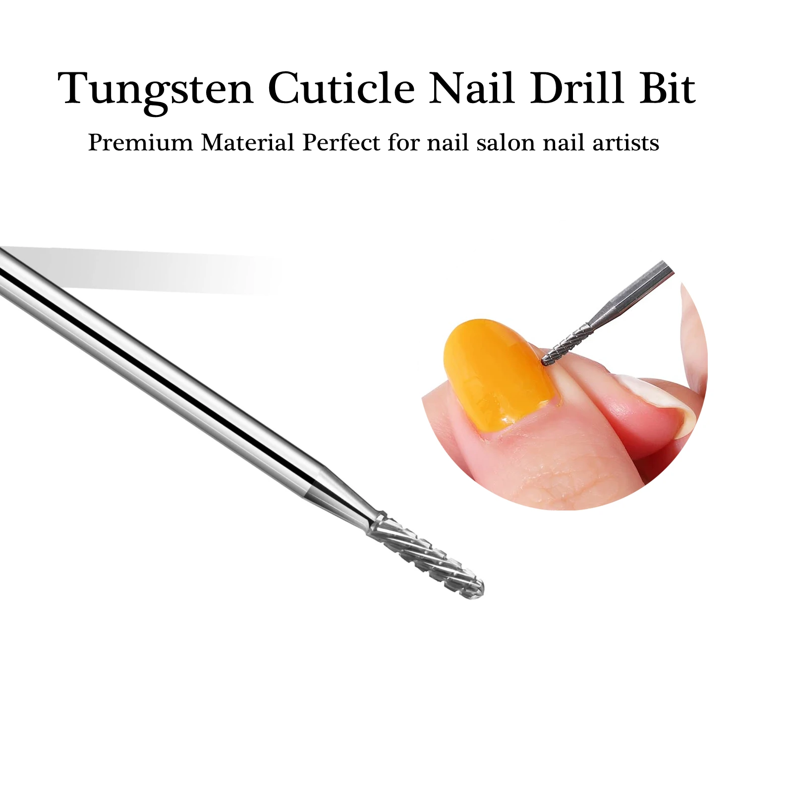 

Carbide Tungsten Milling Cutter Burrs Electric Nail Drill Bit Cuticle Polishing Grinding Head Nail Art Tools for Manicure