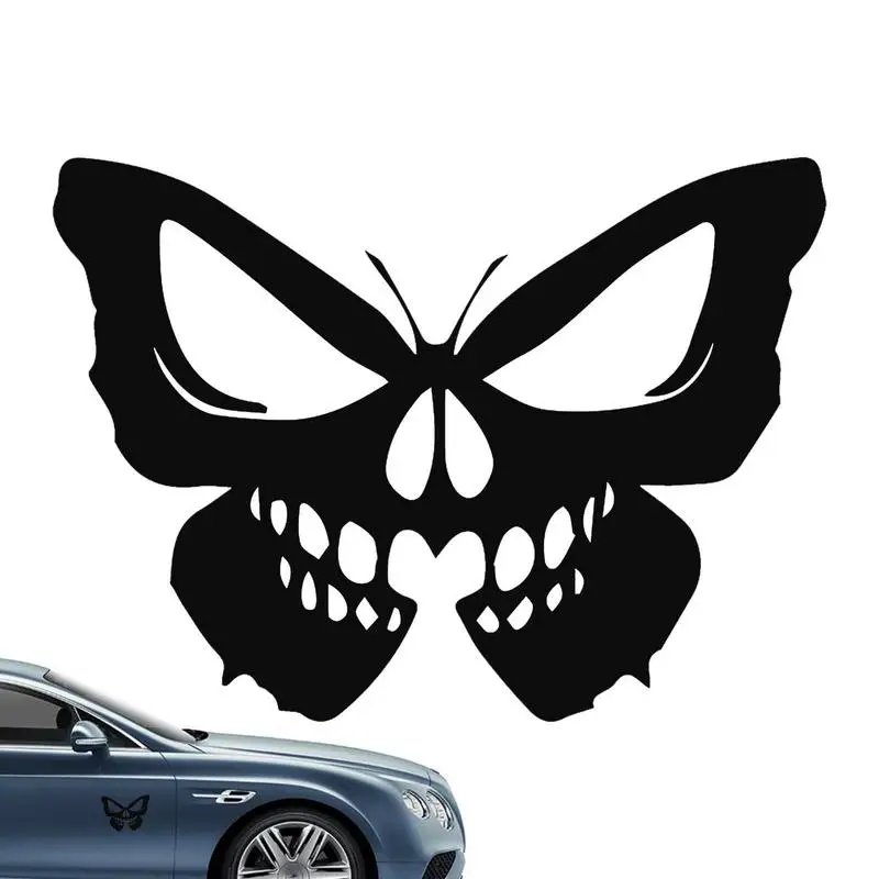 

Skull Stickers For Car Novelty Skull Sticker Decor For Auto Sunscreen Car Exterior Supplies For Refrigerators Laptops