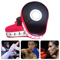 2 pcs boxing hand target thickened pu leather thai sanda karate training mma hand kicking pad curved sparring boxing bags
