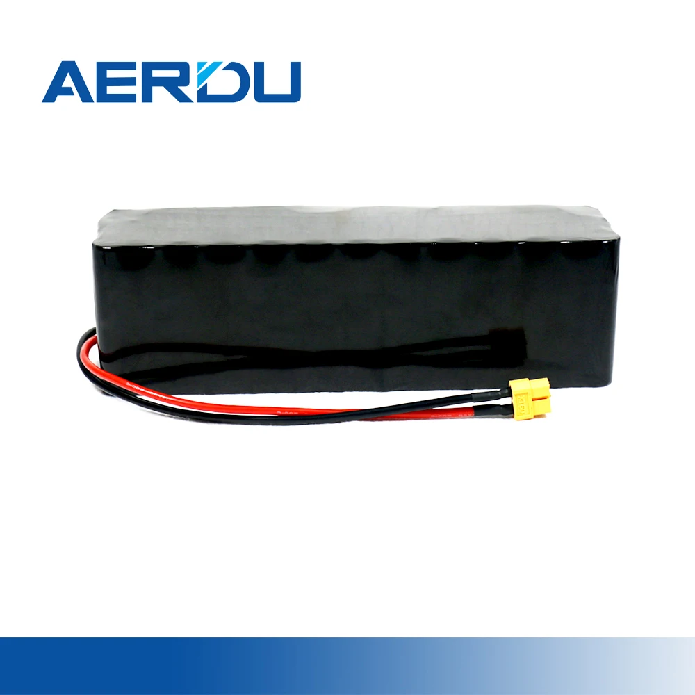 

AERDU 44.4V 8.7Ah 12S3P 18650 Li-ion Battery Pack Built-in 30A BMS for Motor Electric Scooter Vehicle Bicycle 1000W 2900mAh XT60