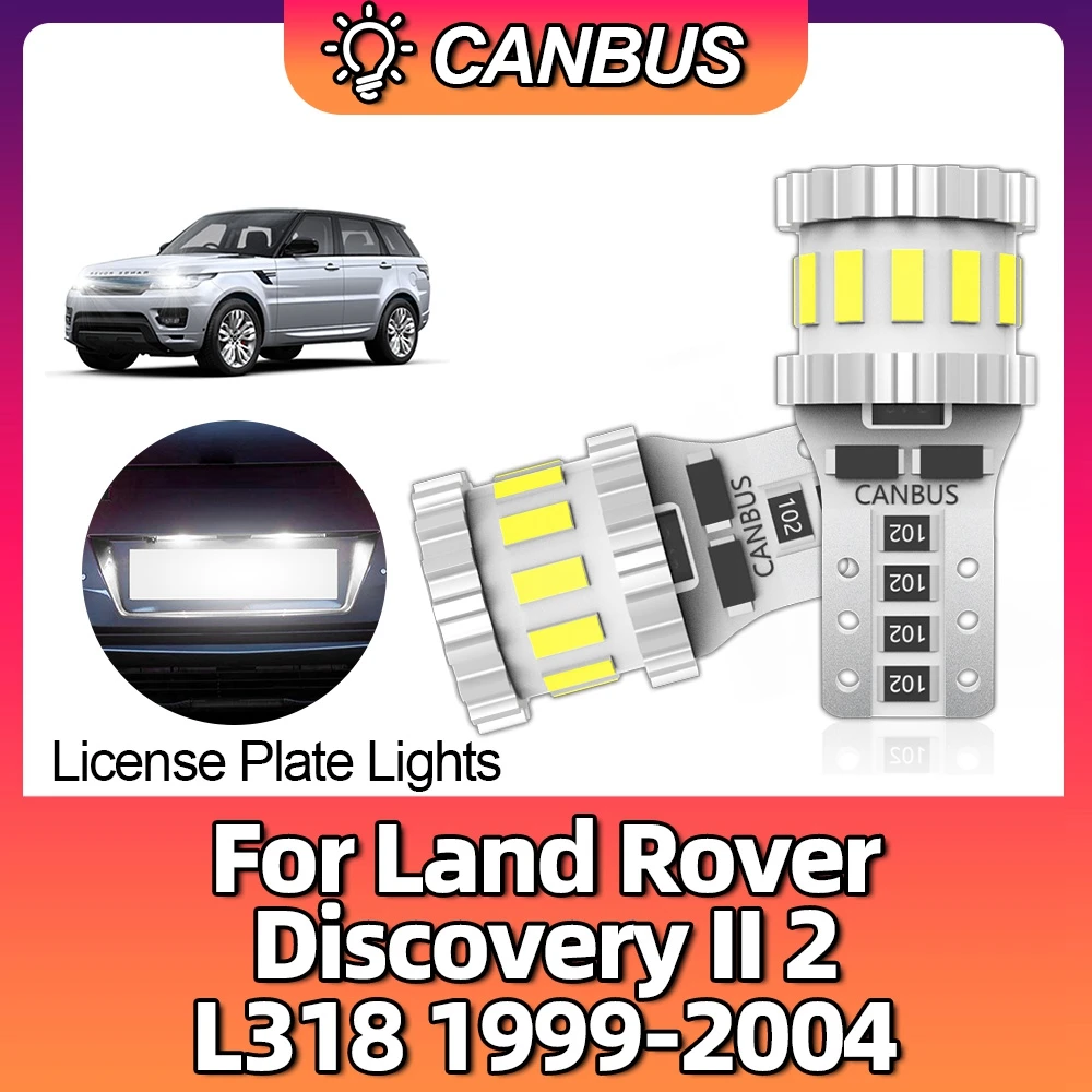 2x W5W T10 светодиодный лампы номерного знака CANBUS безошибочный интерьер для Land Rover