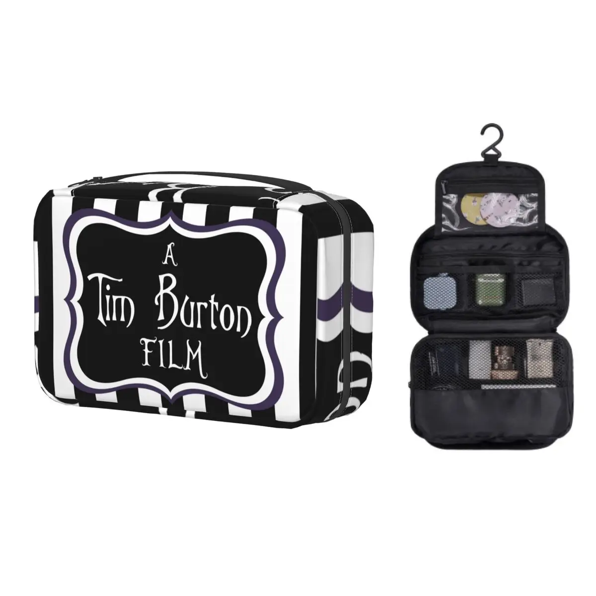 

Пользовательская пленка A Tim Бертон, косметичка для женщин на Хэллоуин, косметический Органайзер для макияжа, женский косметический набор д...