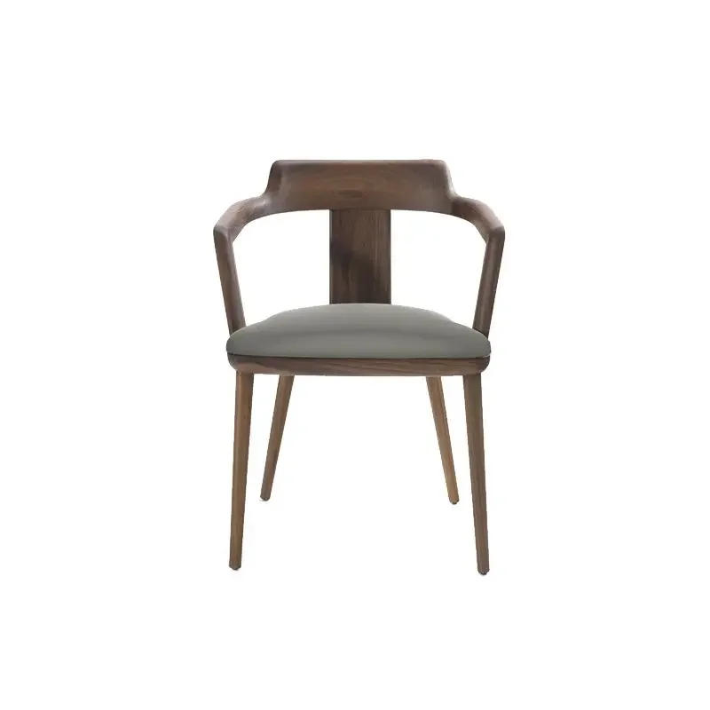 Североамериканский черный орех чистый обеденный стул Tilly Book слой головы подушка