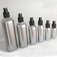 30ml 120ml aluminum material water spray bottlealuminum bottle with black pump sprayeraluminum portable spray perfume bottle
