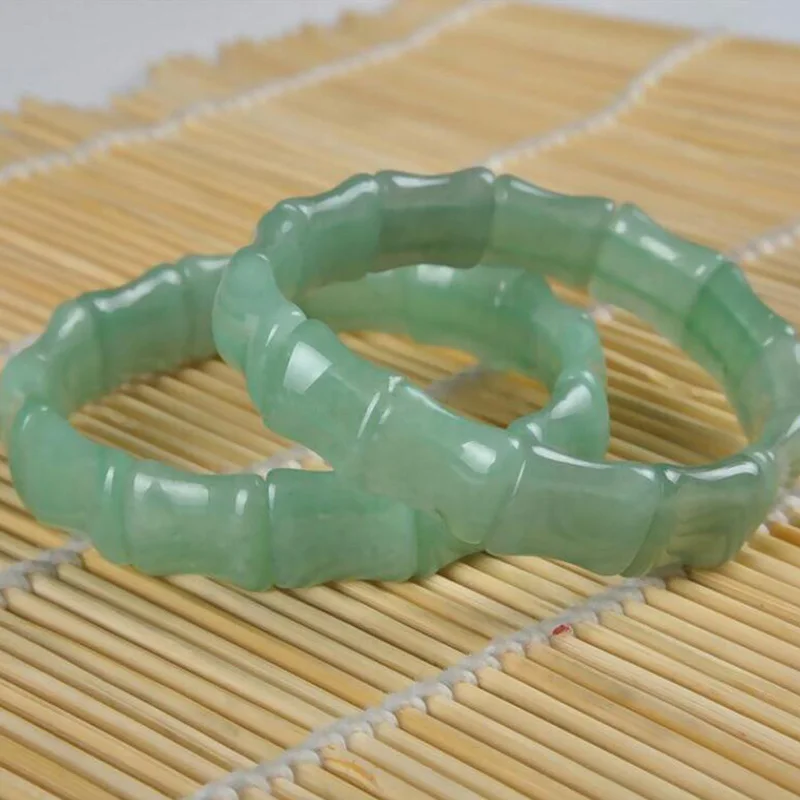 

Hot-selling Natural Dongling Jade-white-green Bamboo Slab Hand Line Bracelet Fashion Men's And Women's High-quality Jewelry Hand