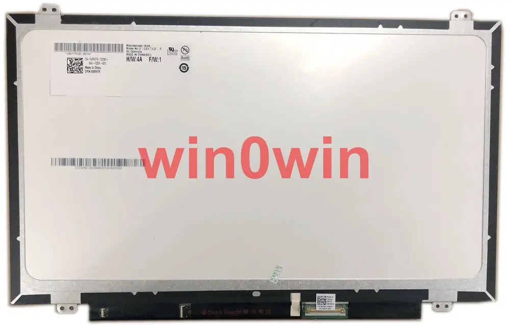 

B140XTK01.0 H/W:4A F/W:1 14.0" WXGA HD LED LCD Screen DP/N 0XRH7R For DELL only