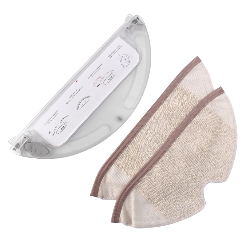

Top Deals 2 Mopping Cloth Dry Water Tank Mop + 1Water Tank Filter Vacuum Cleaner Parts Kits For Xiaomi Roborock S50 S51 S52