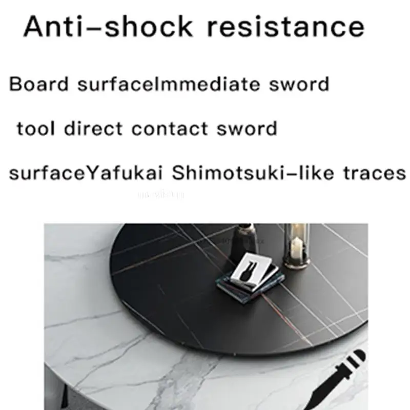 Круглый мраморный вращающийся стол в итальянском стиле с 4 обеденными стульями