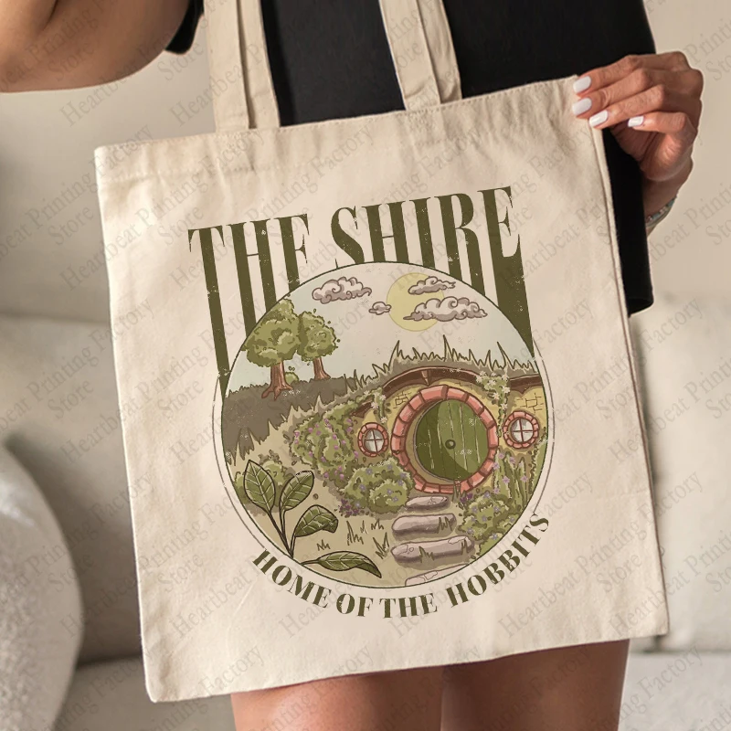 Большая сумка с узором Shire холщовые сумки на плечо для путешествий повседневная