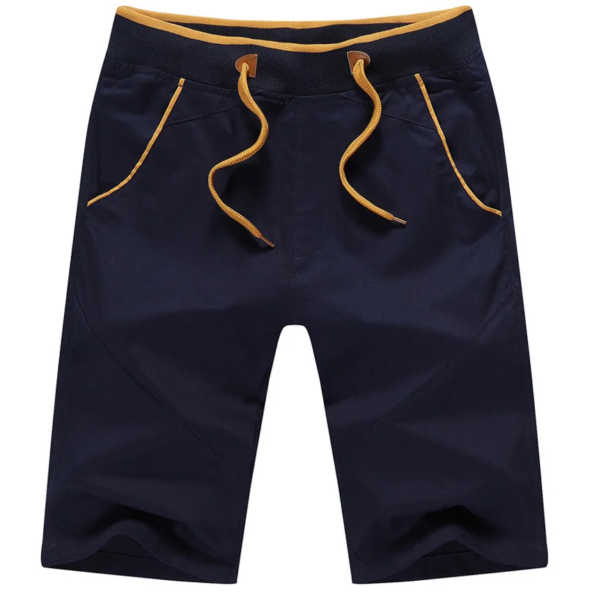 

2023 5XL New Summer Men's Cotton Shorts Mid Straight Thin Men's Beach Shorts Casual Solid Soft Male Brand Shorts,SA168