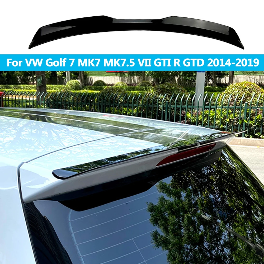 

Автомобильный задний спойлер, крыло для VW Golf 7/7, 5 GTI R MAX, задний спойлер, черная Автомобильная наклейка, модификация крыши крыла, автомобильные аксессуары