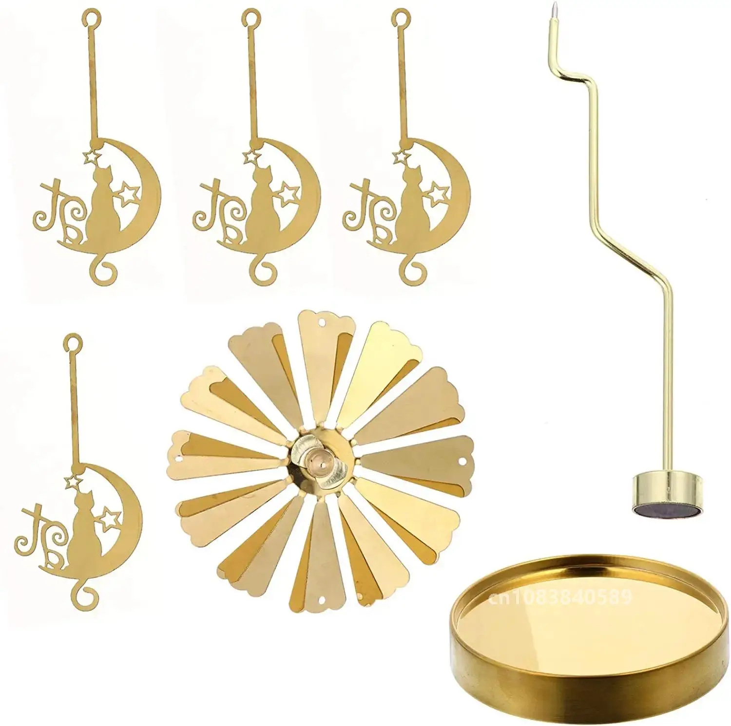 Треугольный/круглый поднос вращающийся подсвечник Рождественский олень