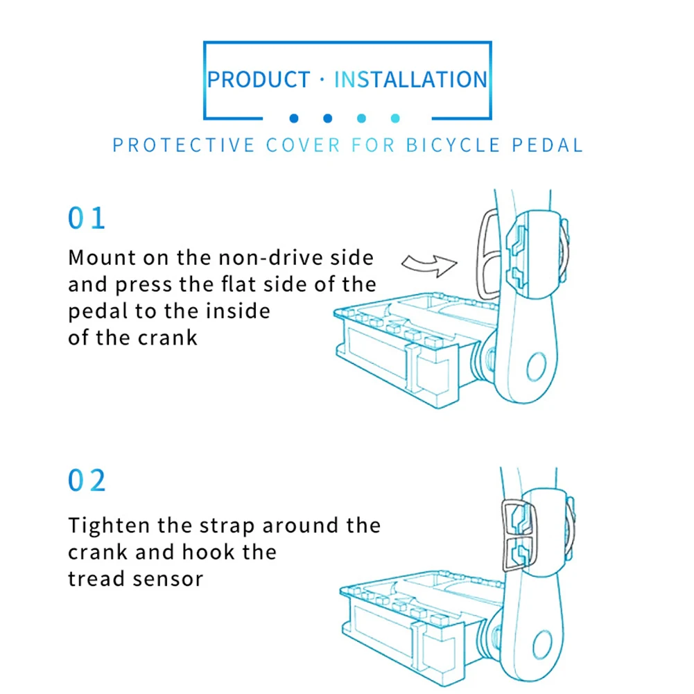Защитный чехол для велокомпьютера силиконовый с датчиком частоты педалей 2 шт. |