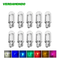 10x t10 w5w car led glass style white signal lights side marker reading license plate dome festoon lamp 194 168 bulbs 12v dc