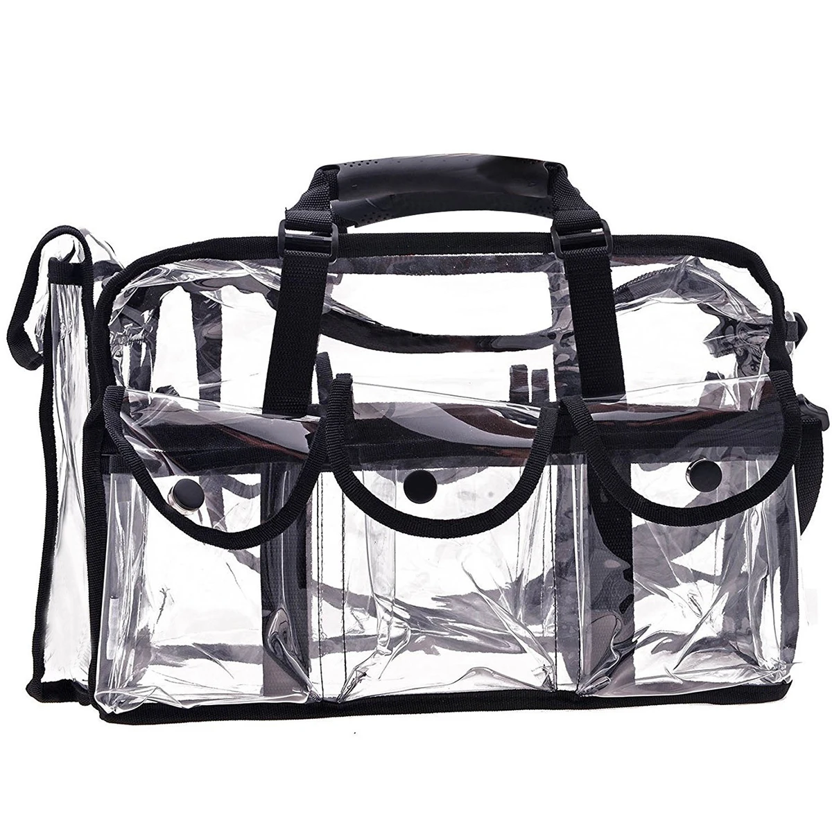 

Clear Makeup Bags Large Capacity Transparent Cosmetic Bags with Multi Pockets PVC Waterproof Toiletry Travel Bag Lightweight