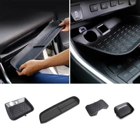 car central control anti skid pad water cup separate mat co pilot storage cushion for toyota rav4 2020 2021 2022 accessories