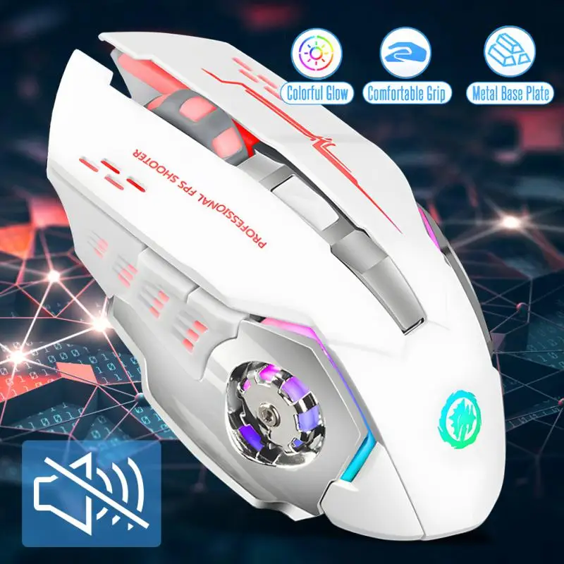 

Profession Wireless/ Wired Gaming Mouse 7-color Breathing Light USB Computer Mouse Game Mouse Silent Mouse For PC Laptop
