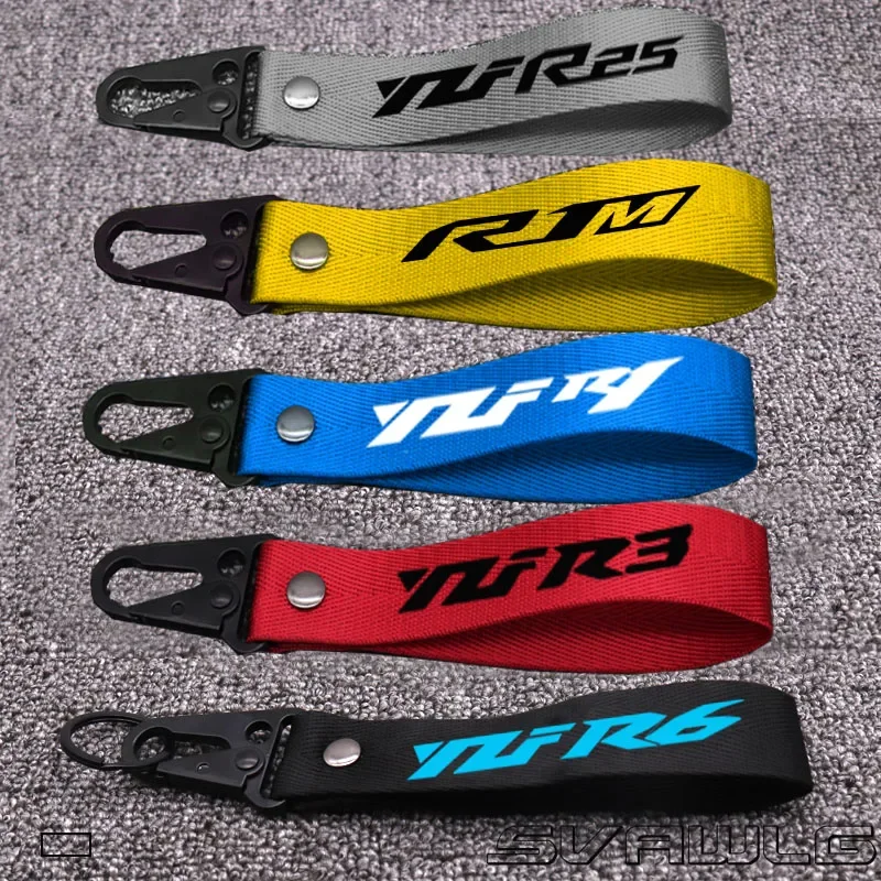 Брелок для ключей мотоциклетный с 3D ремешком R15 R1 R25 R3 R6 R1M YZFR1 YZFR6 YZFR3 YZFR25 YZFR15