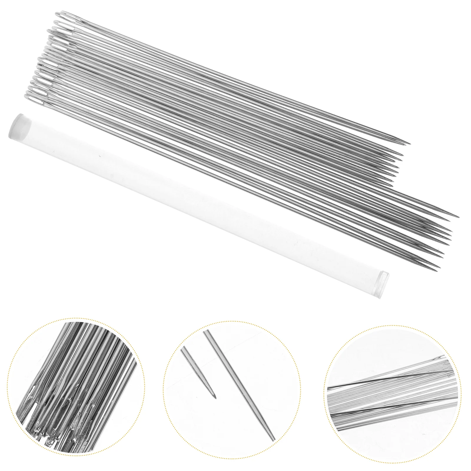 

20PCS Hand Sewing Sharps Yarn Knitting Sewing Knitting Heavy Duty Household Hand Hand Sewing Kit