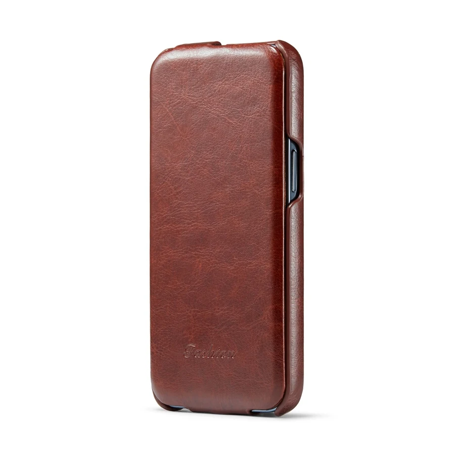 Фото Вертикальный чехол-книжка из натуральной кожи для iPhone 17 Air 16 6S 7 8 18 15 14 11 Pro Max 16E SE 2022 12 13 Mini Fundas Coque №3