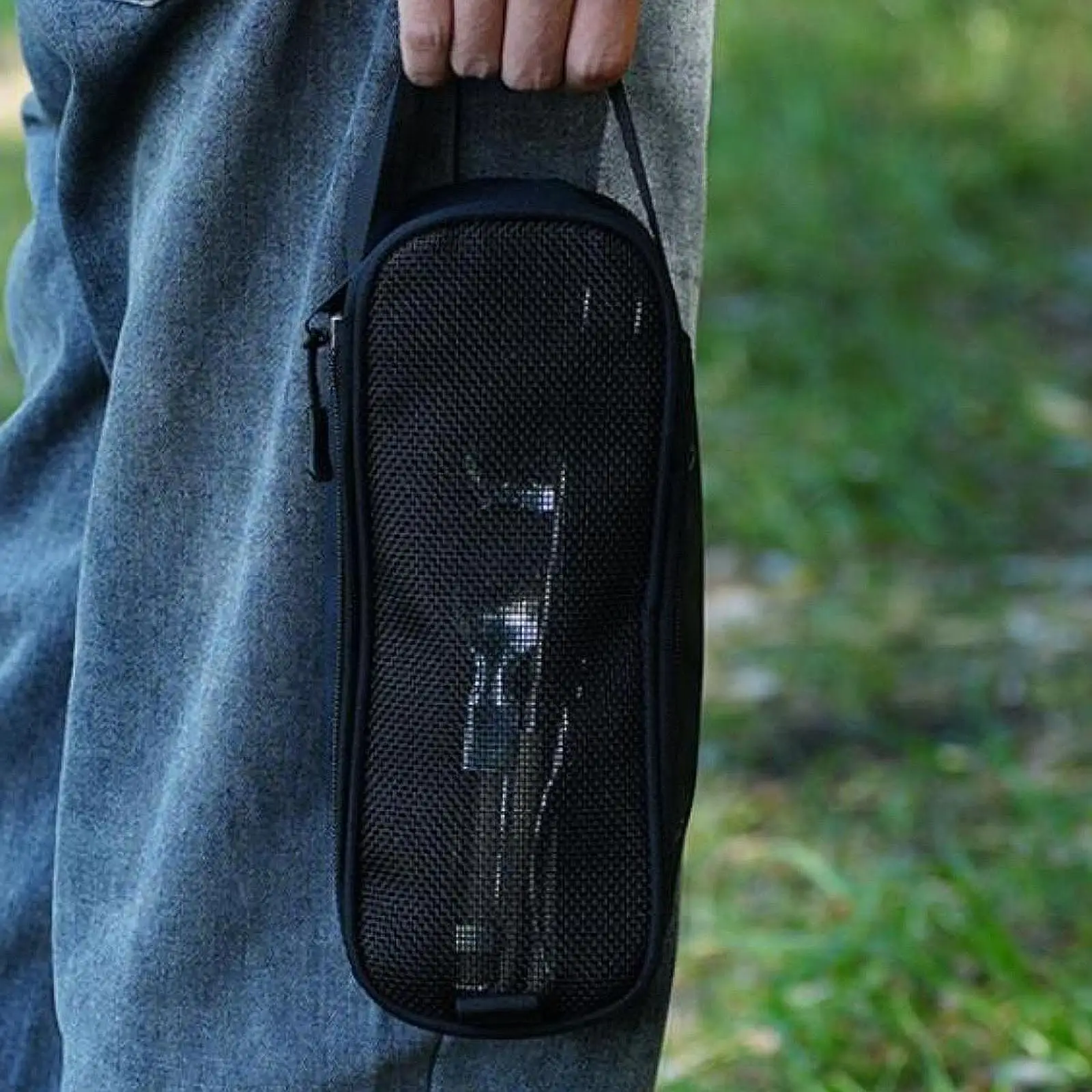 Сумка для кухонной посуды с сетчатым карманом