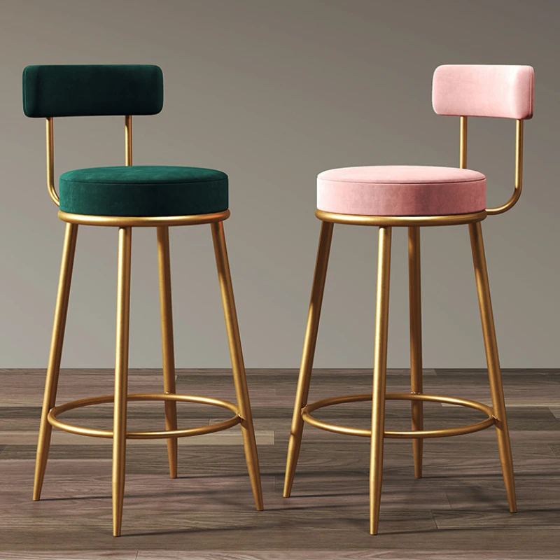 Home Bar Chair Creative Back Chair Front Desk High Stool Bar Stool