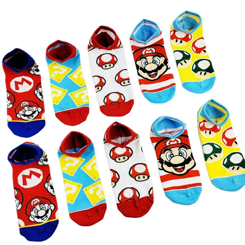 

Game Super Mario Bros. Mushroom Cosplay COSTUME Short Socks Adult Unisex Clothing Sock Accessories Props Xmas Gift