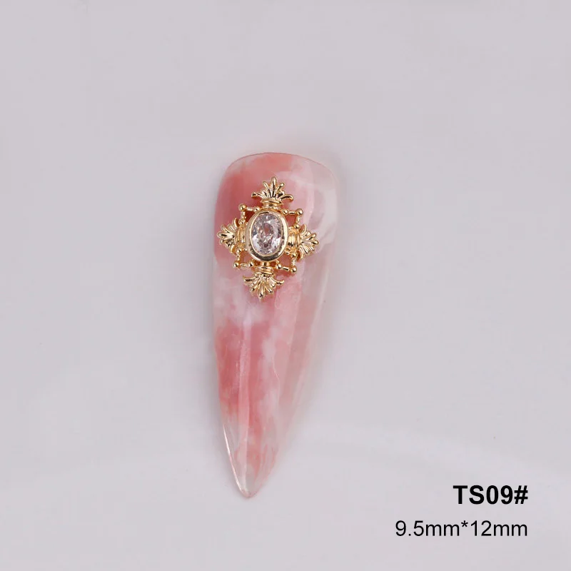10 pz/lotto Kawaii 3D fiore croce zircone cristalli strass parti di arte del chiodo decorazioni di gioielli chiodi accessori fascini forniture
