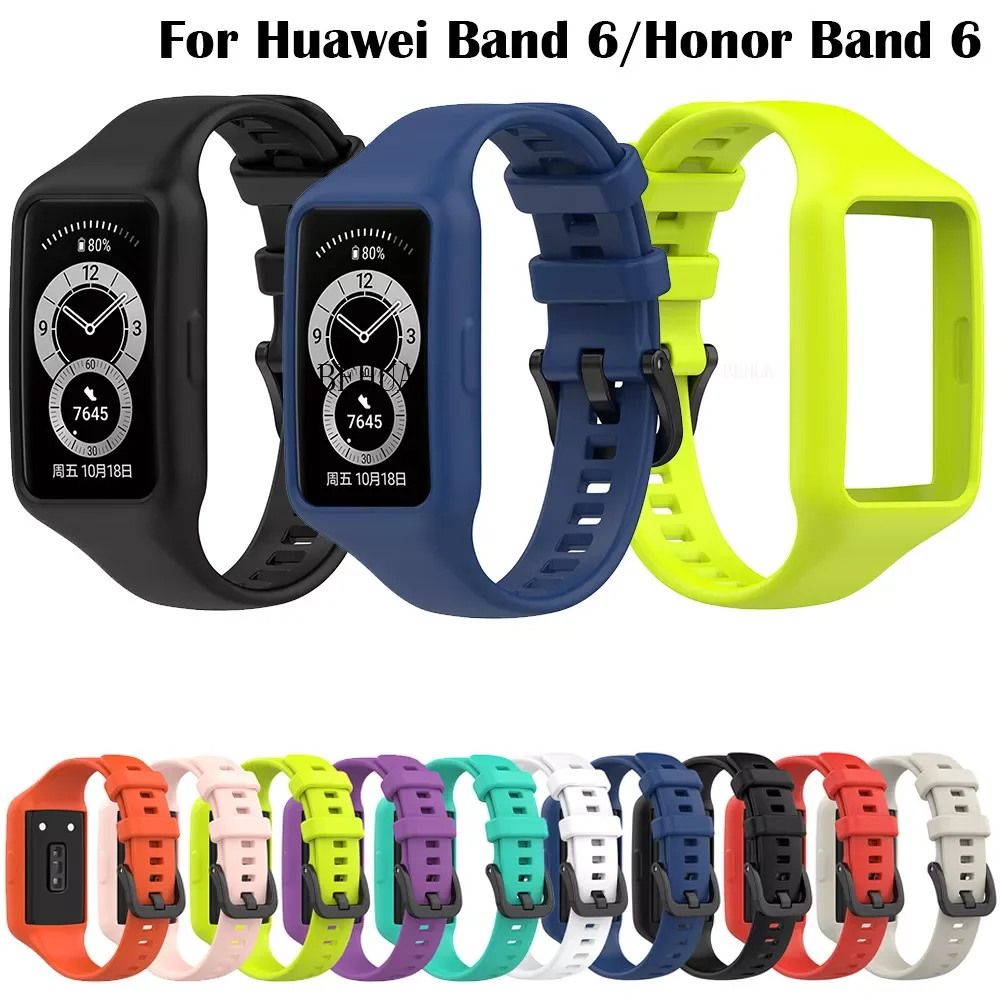 

Ремешок силиконовый для смарт-часов Huawei Band 6 / Band 6