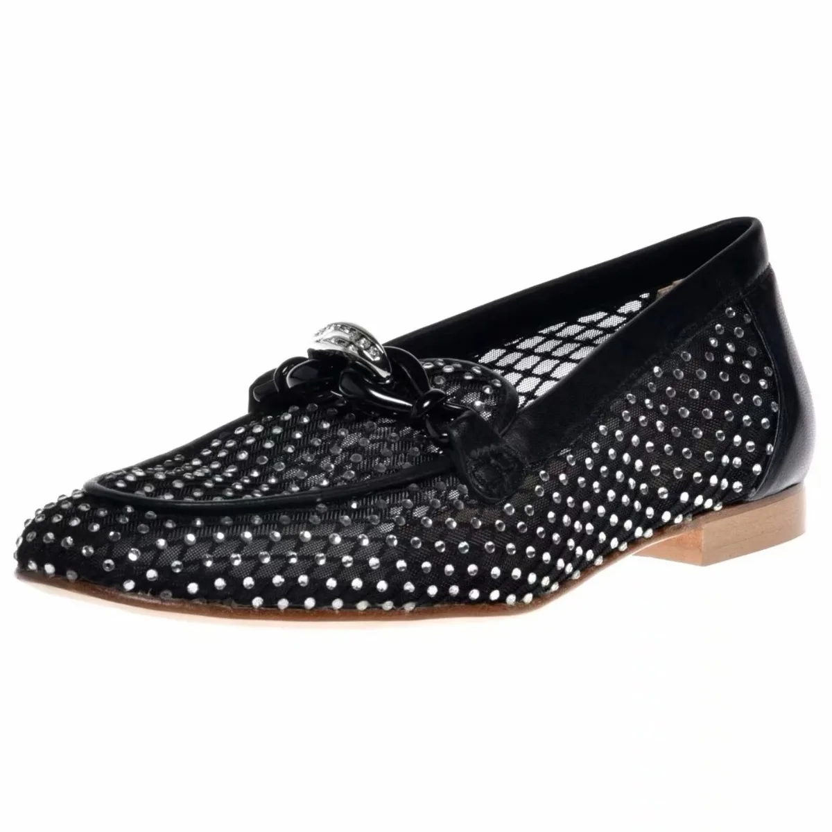 Туфли женские сетчатые дышащие с закрытым носком на плоской подошве для прогулок