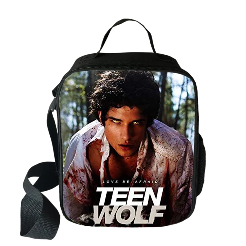 Teen Wolf Lunch Bag Teenage Boy Girl Insulated Lunch Bag Food Picnic Shoulder Bags Student Portable Lunch Box