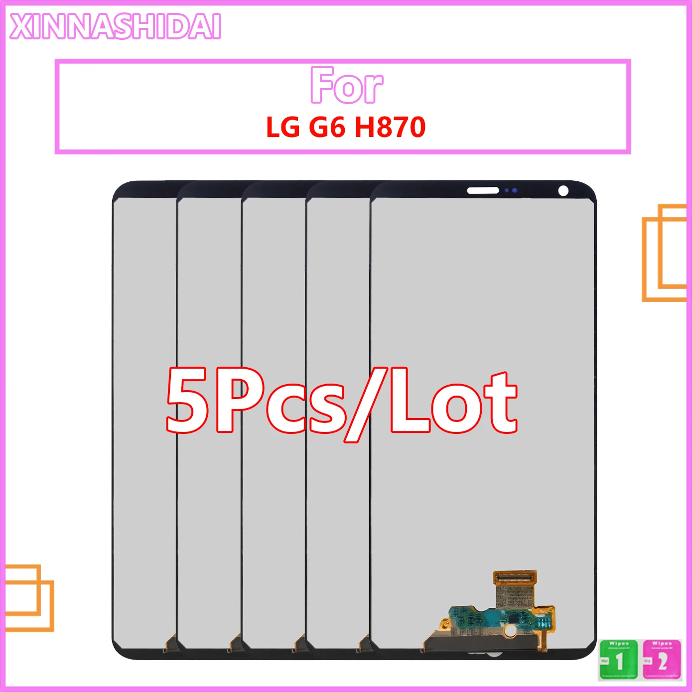 

ЖК-дисплей 5 шт./лот для LG G6 H870 H870DS H873 H872 LS993 VS998 US997, ЖК-дисплей с сенсорным экраном и дигитайзером в сборе, замена