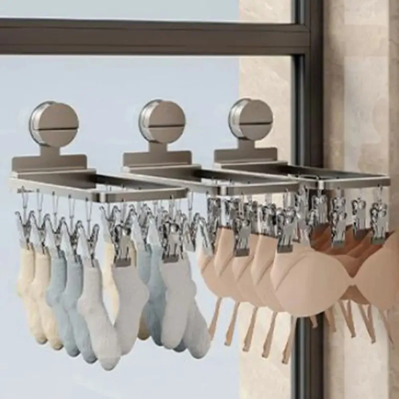 Компактная настенная сушилка для детской одежды компактная алюминиевая на