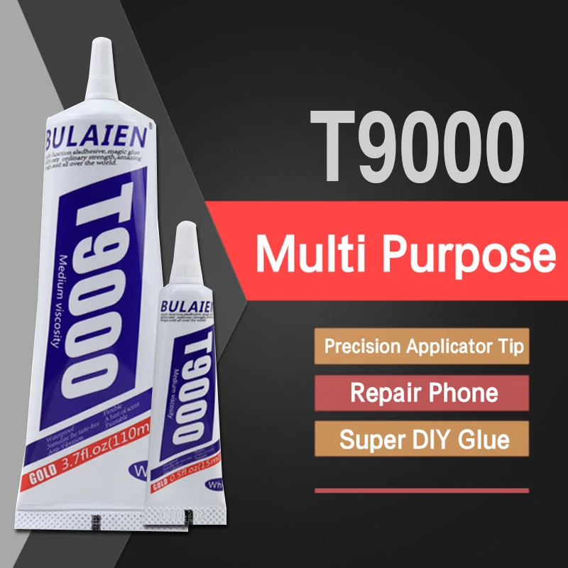

15 мл 50 мл 110 мл T9000 многоцелевой клей для ремонта задней крышки телефона ювелирные изделия «сделай сам» акриловый клей зеркальная точность наконечник аппликатора