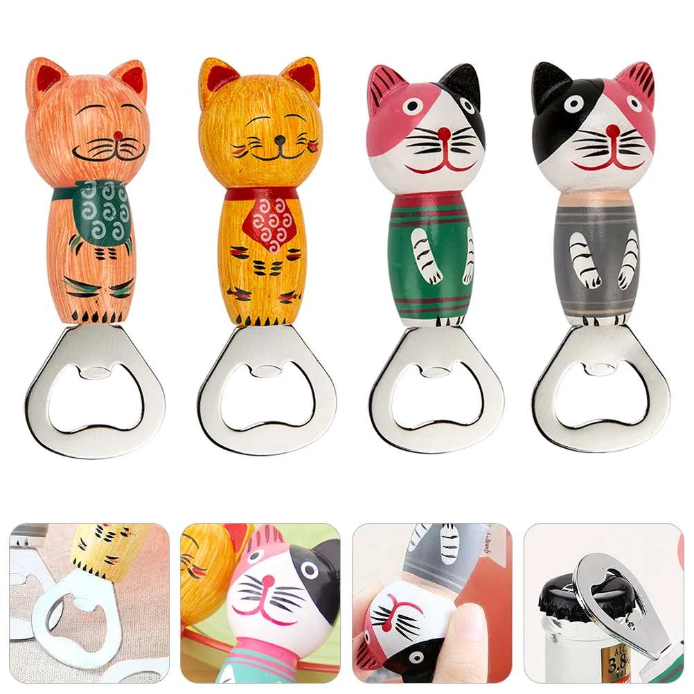 

4pcs Opener Refrigerator Magnetic Sticker for Home Shop