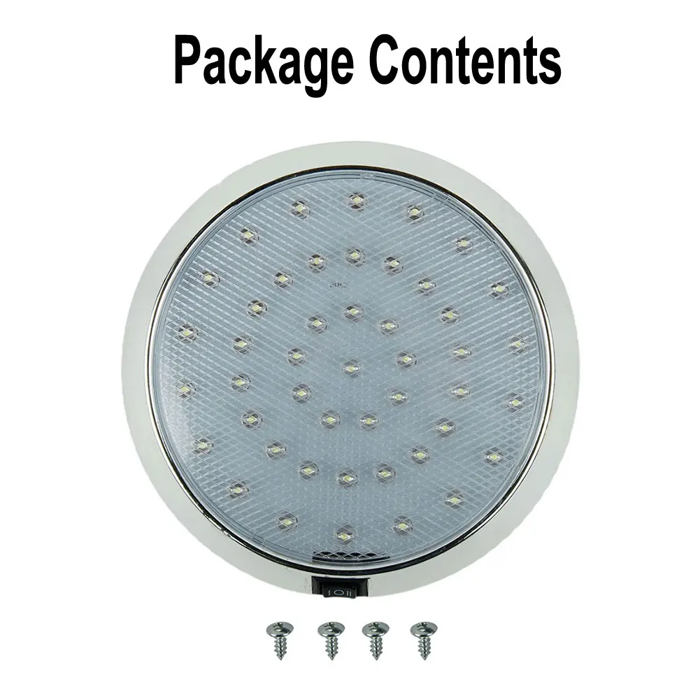

12V LED Roof Ceiling Interior Lights For Camper Van Boat Caravan Light White Trunk/decoration Lights Automobile Accessories