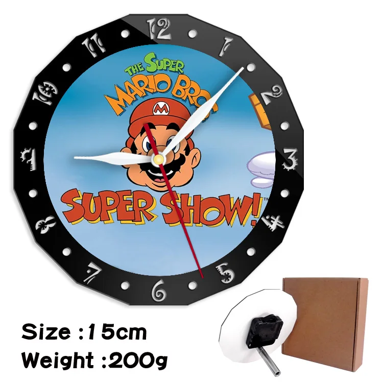 

Super Mario Cartoon Series Hanging Dual-purpose Desk Clock Wall Clock Simple Clock Animation Decoration Wall Clock Birthday Gift