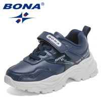 bona 2022 new designers trendy sneakers breathable mesh girls running shoes lightweight casual walking shoes boys jogging shoes