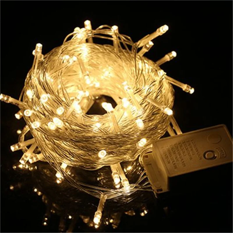 

EU/US Plug Outdoor LED String Lights 10M-100M Waterproof Christmas Wedding Party Holiday Street Garden Decoration Fairy Lights