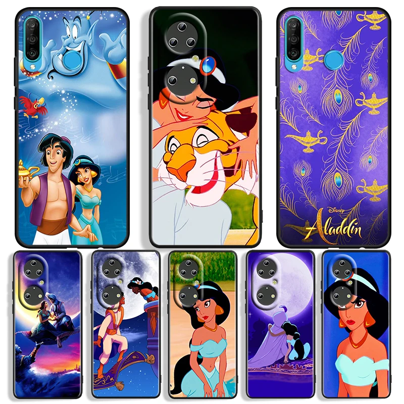 

Aladdin And The Magic Lamp For Huawei P50 P40 P30 P20 P10 Pro Lite P Smart Z 2021 2019 4G 5G Silicone Soft Black Phone Case
