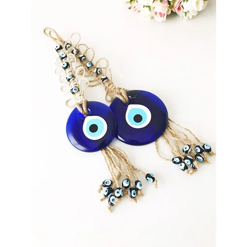 Женская ветряная колокольчик с подвесками ручной работы подвеска в виде синих