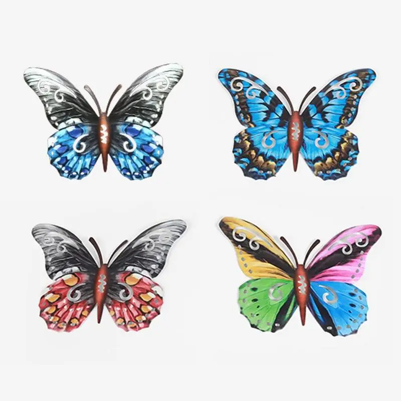 

Новинка 1 шт. металлическая бабочка настенное искусство подвесные украшения бабочки искусственное украшение Подвесные бабочки красивые кр...