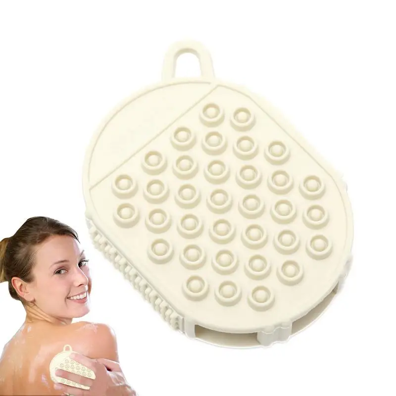 

Hand Body Washing Scrubber Handheld Back Scrubbing Brush Double-sided Use Bath Scrubber Bathing Gloves For Women Scrub Brush