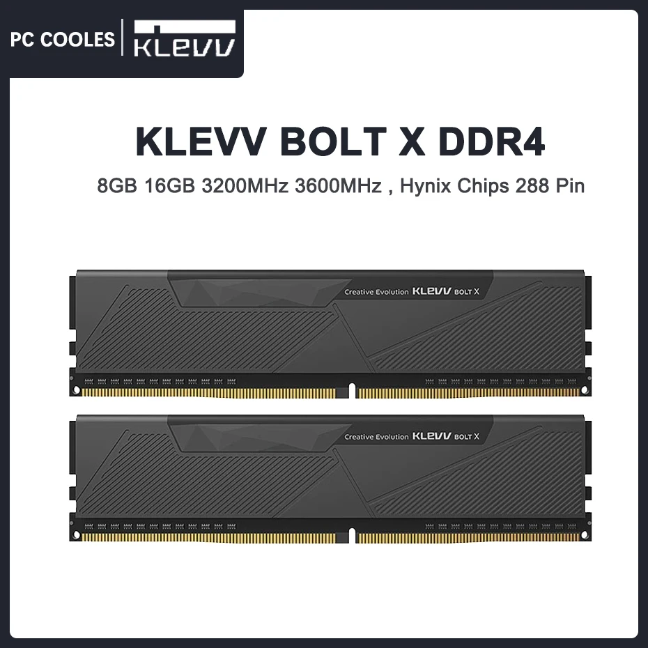 Игровая память KLEVV BOLT X DDR4 8 ГБ/16 ГБ 3200 МГц 3600 с чипами SK Hynix 288 Pin DIMM разгон RAM 1 35 V Memoria -